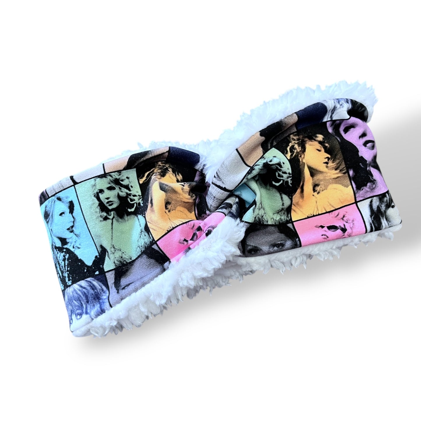 Child Ear Warmers, Sherpa Headbands, Twist Headband, Taylor