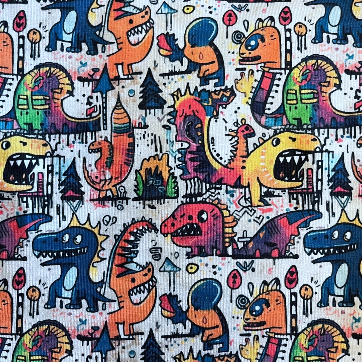 Custom Fabric - DINOS / MONSTERS /ALIENS