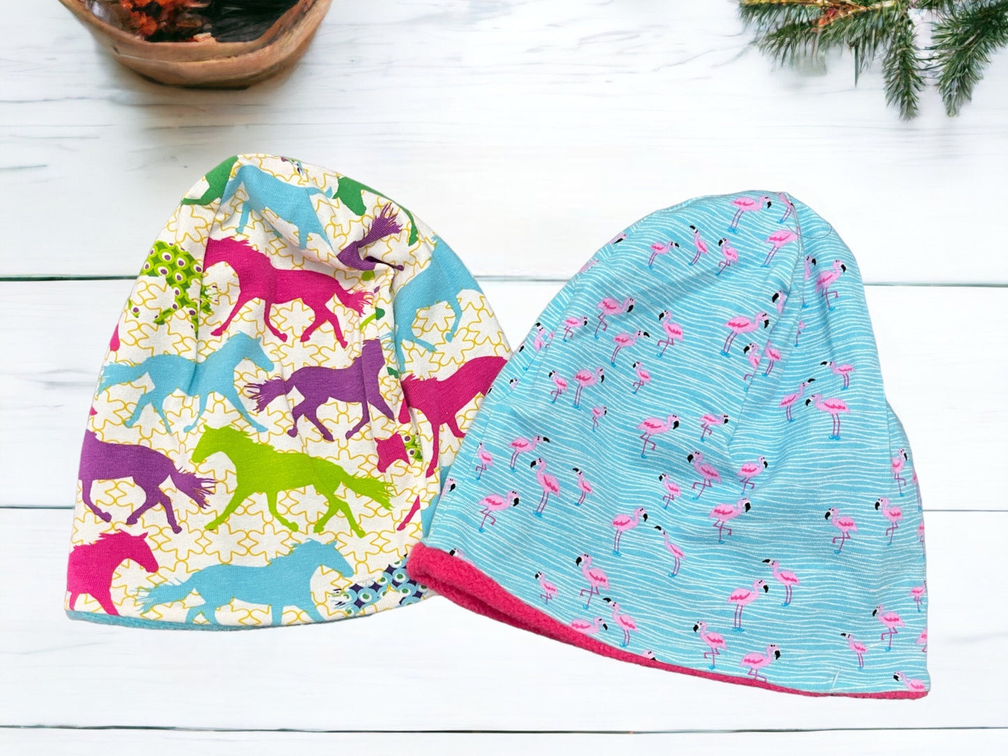 6-12 months flamingo slouchy hat beanie