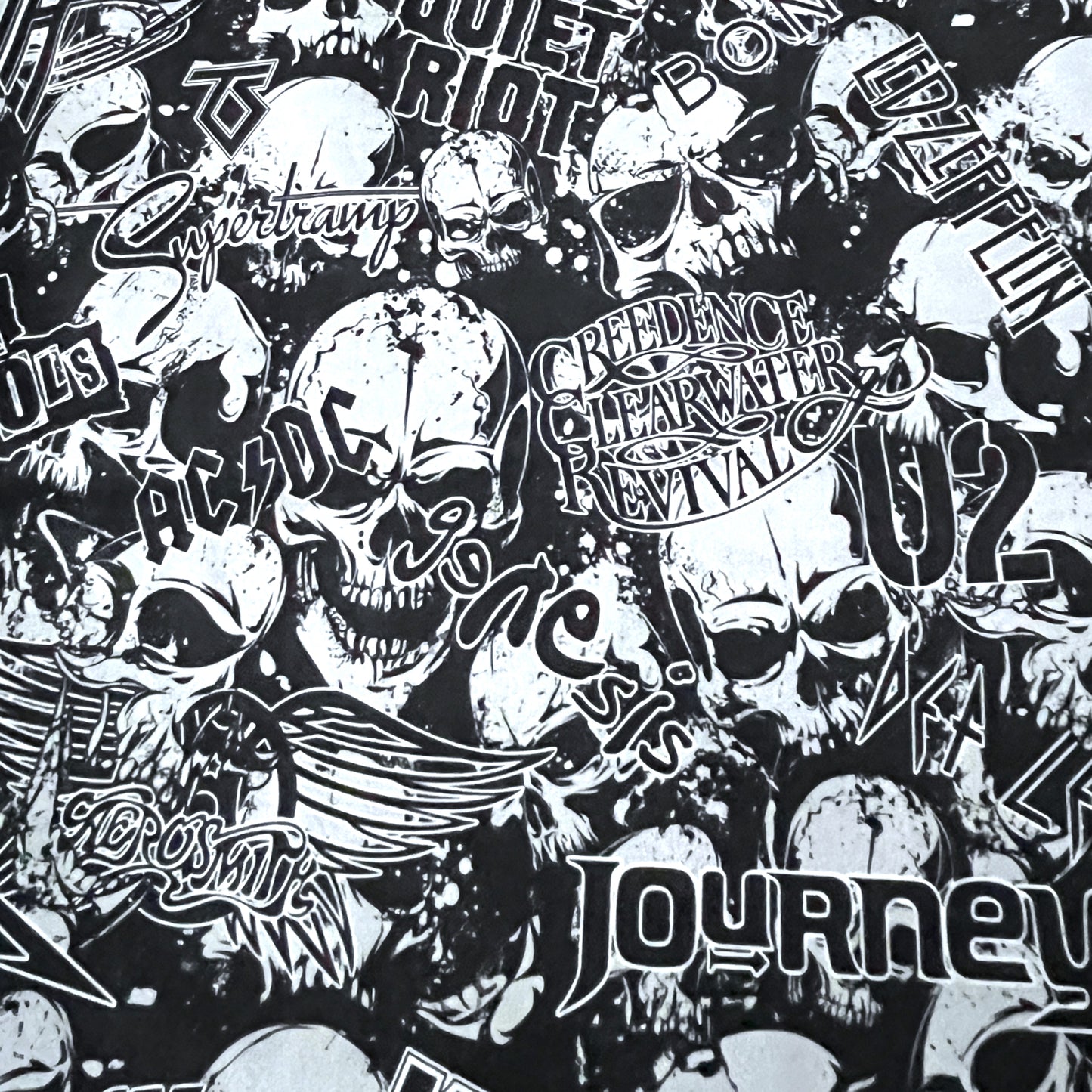 Custom Fabric - SKULLS / GRUNGE