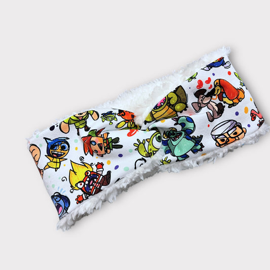 Adult/Youth Ear Warmers, Sherpa Headbands, Twist Headband, sketchy doodles