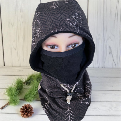 Youth/Adult Balaclava, Fleece Hood, Winter Apparel