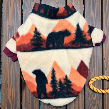 Small Bear Vest, Fleece Dog Vest