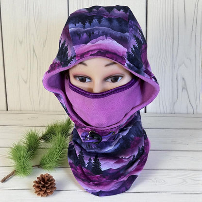 Youth/Adult Balaclava, Fleece Hood, Winter Apparel