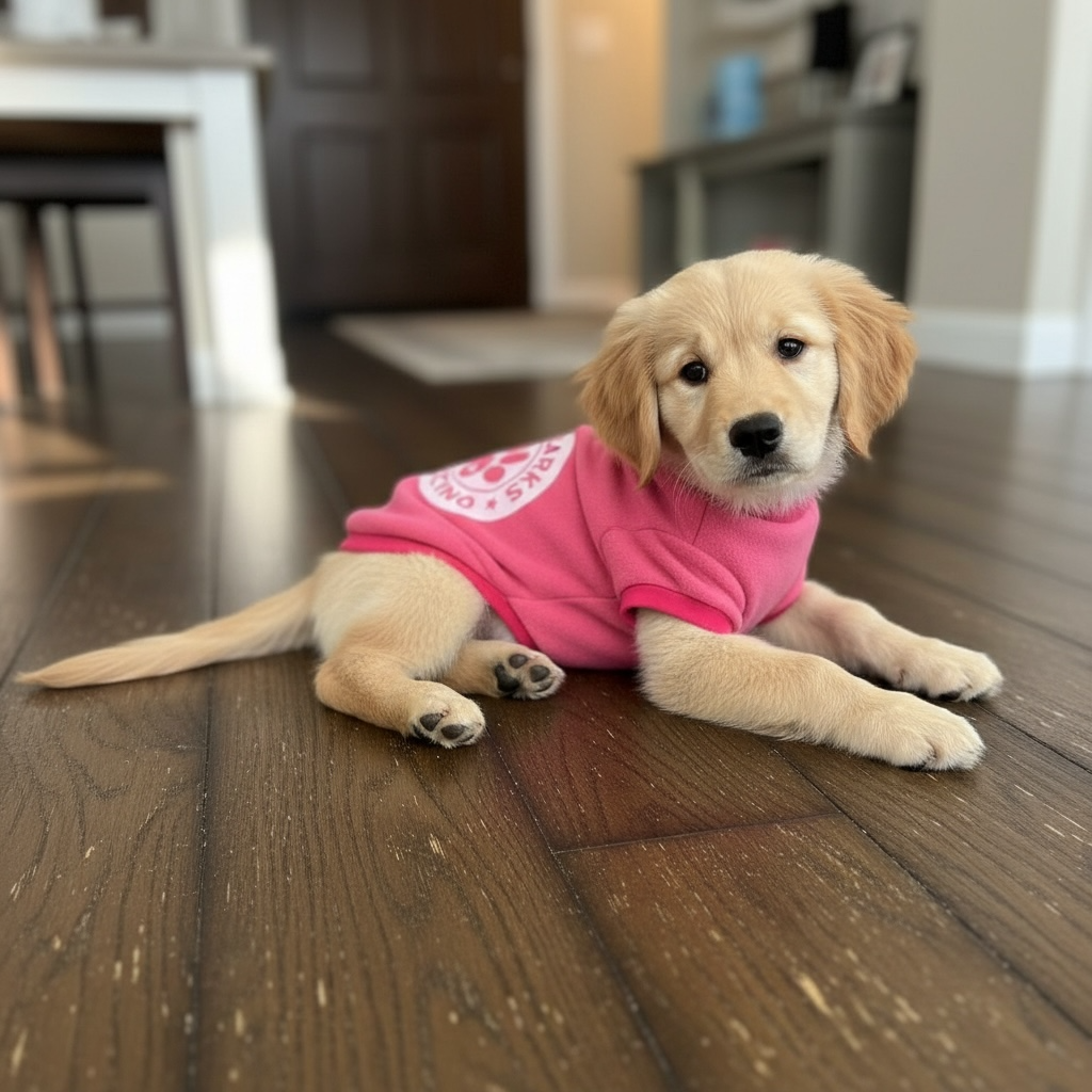 Medium Puppuccino Vest, Fleece Dog Vest