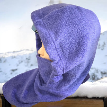 Child Snow Hood, Over the Helmet Hood, Helmet Hoodie, Hood Face Mask, Snowboard Fleece Hood, Ski hood