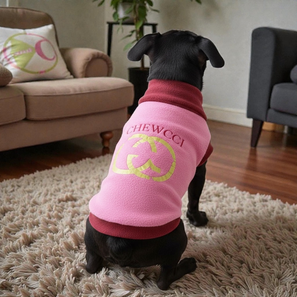 Small Chewcci Vest, Fleece Dog Vest