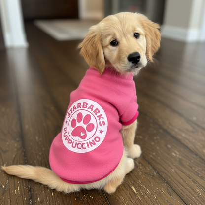 Medium Puppuccino Vest, Fleece Dog Vest