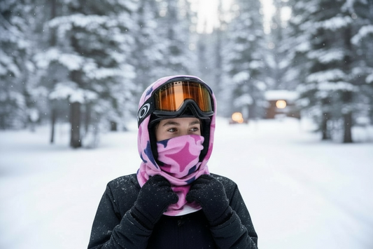 Child Snow Hood, Over the Helmet Hood, Helmet Hoodie, Hood Face Mask, Snowboard Fleece Hood, Ski hood