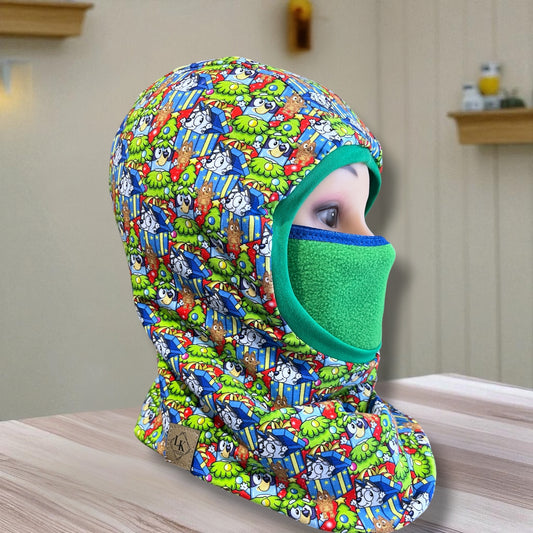 Child Balaclava, Fleece Hood, Winter Apparel