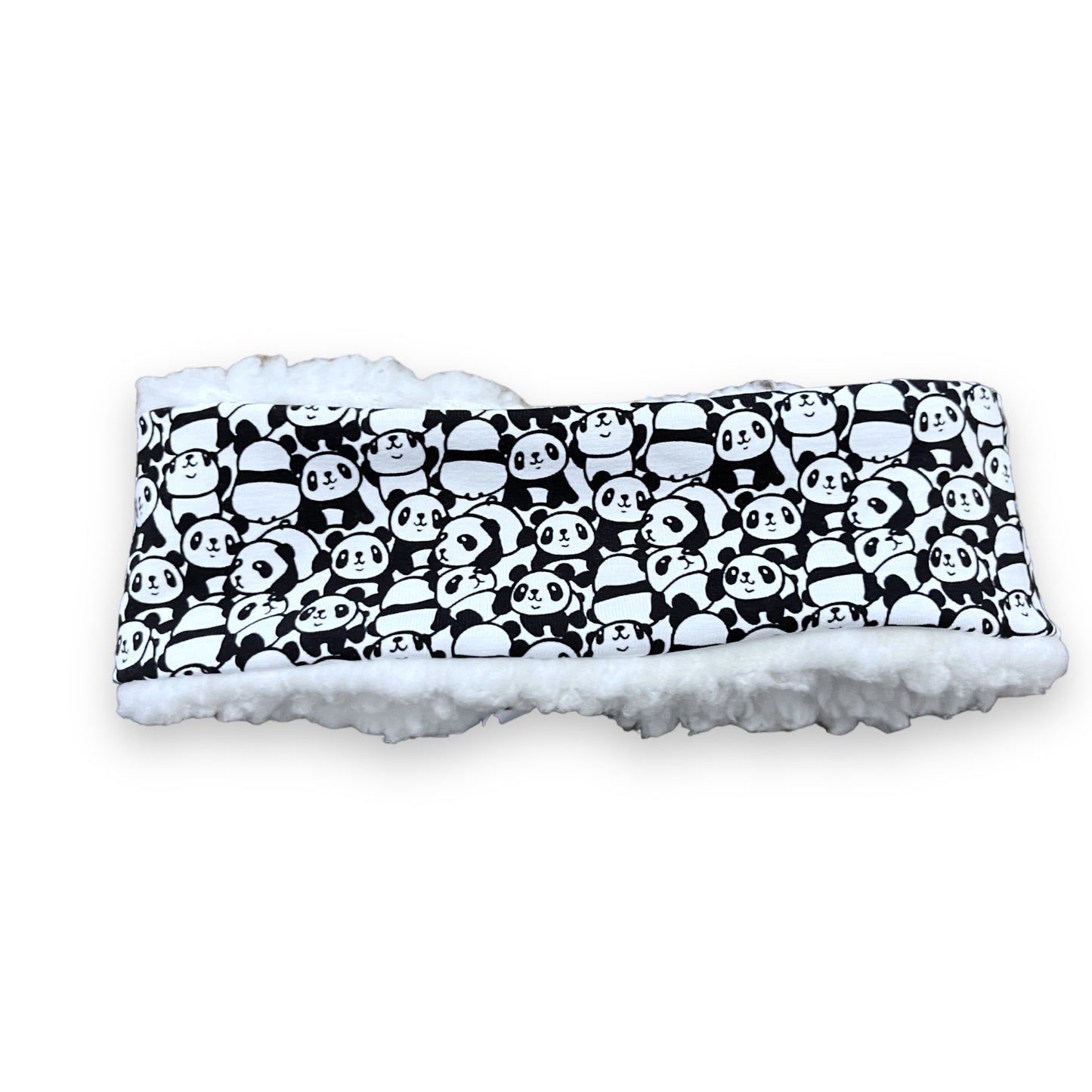 Ear Warmers, Sherpa Headbands, Twist Headband, Panda