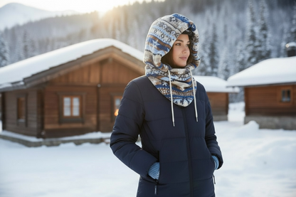 Adult Snow Hood, Over the Helmet Hood, Helmet Hoodie, Hood Face Mask, Snowboard, Plush Hood, Ski hood,