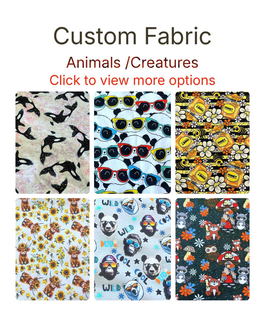 Custom Fabric -ANIMALS / CREATURES