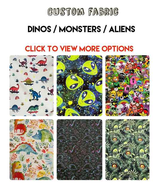 Custom Fabric - DINOS / MONSTERS /ALIENS