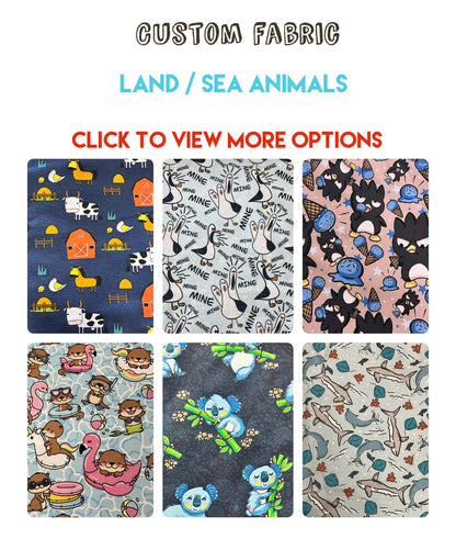 Custom Fabric - LAND & SEA CREATURES