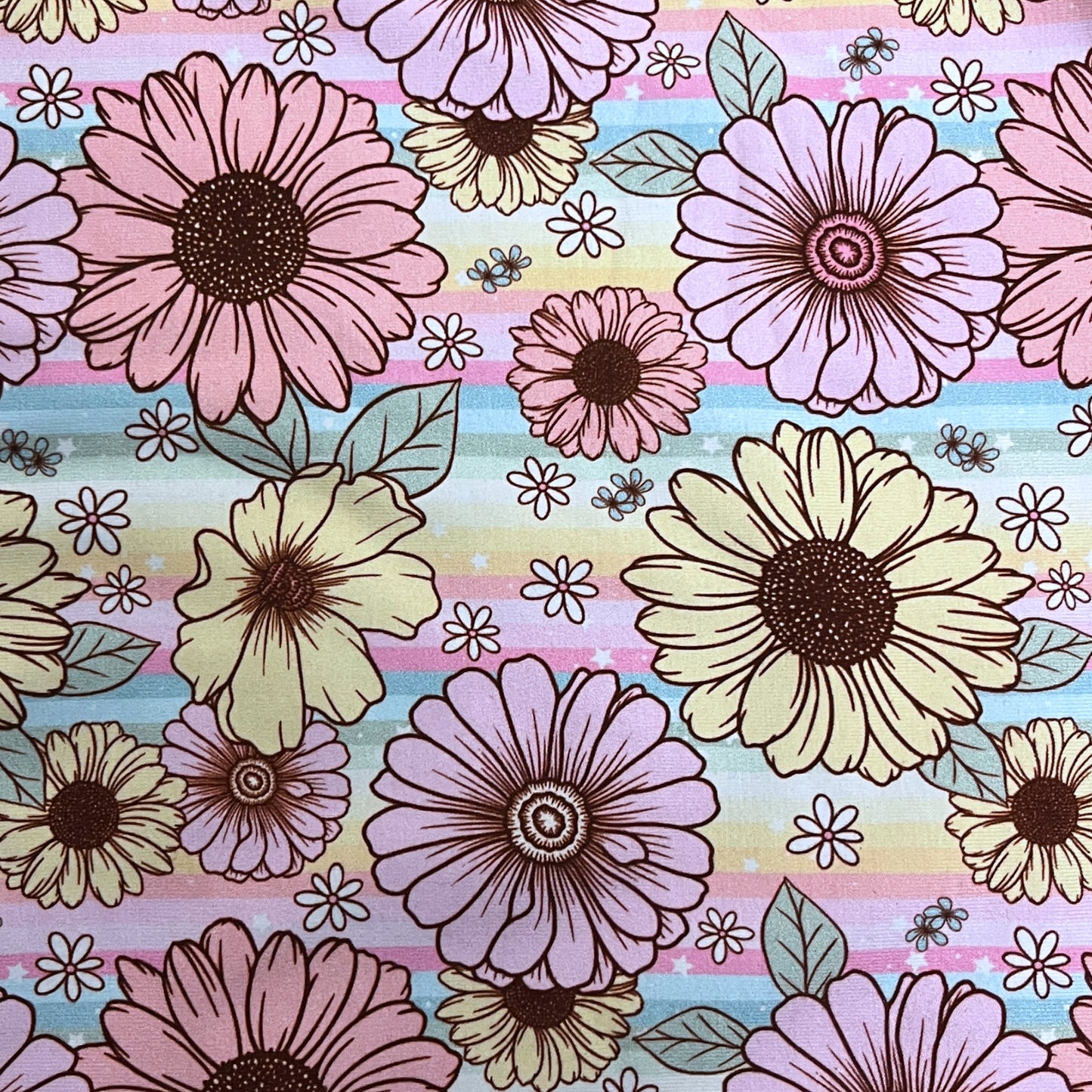 Custom Fabric - STRIPES / STARS / FLOWERS / HEARTS