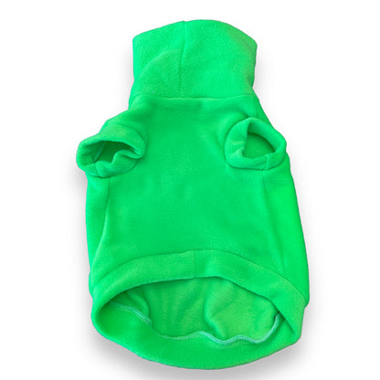 Medium Neon Green Beast Mode Fleece Dog Vest,