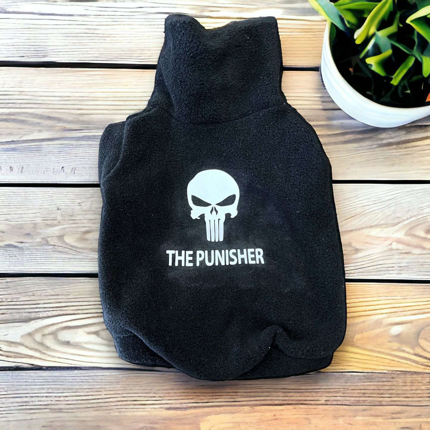 Small Punisher Dog Clothes, Fleece Dog Vest