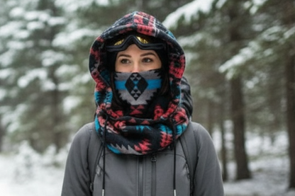 Adult Snow Hood, Over the Helmet Hood, Helmet Hoodie, Hood Face Mask, Snowboard Fleece Hood, Ski hood,