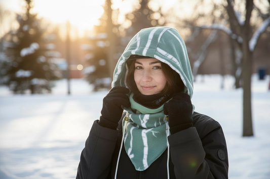 Adult Snow Hood, Over the Helmet Hood, Helmet Hoodie, Hood Face Mask, Snowboard Fleece Hood, Ski hood,