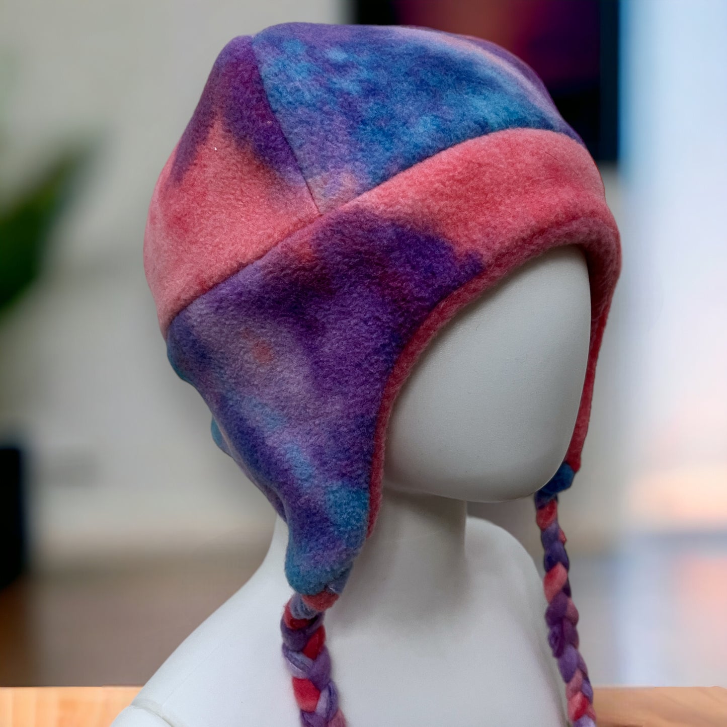 Kids Cotton Candy Swirl Fleece Cap