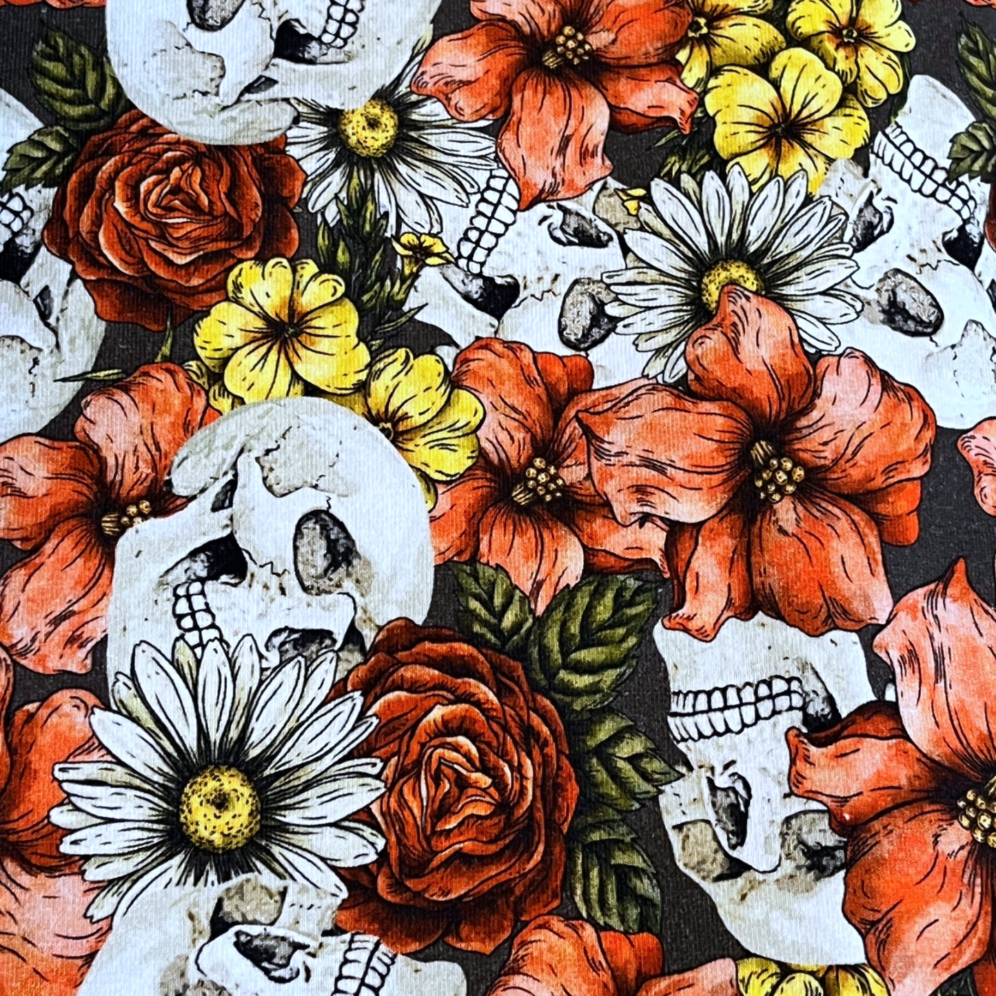 Custom Fabric - SKULLS / GRUNGE