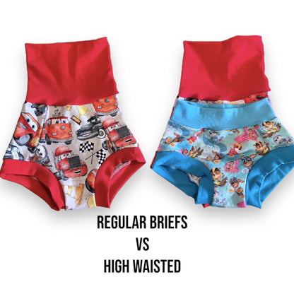 Custom Kids High Waisted Underwear, Ostomy Underwear, Kids Unisex Underwear, Vesicostomy