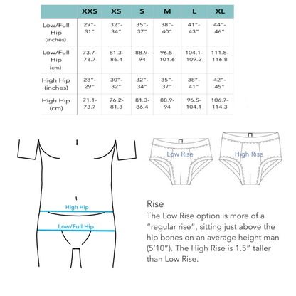 Custom Mens Incontinence Underwear, High Rise Briefs, Adult Absorbent Briefs