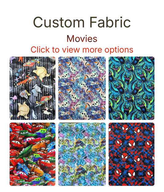 Custom Fabric - MOVIE CHARACTERS