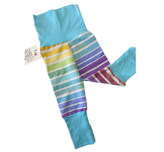 Grow with me pants, halla joggers, baby pants, baby jogging pants, striped pants