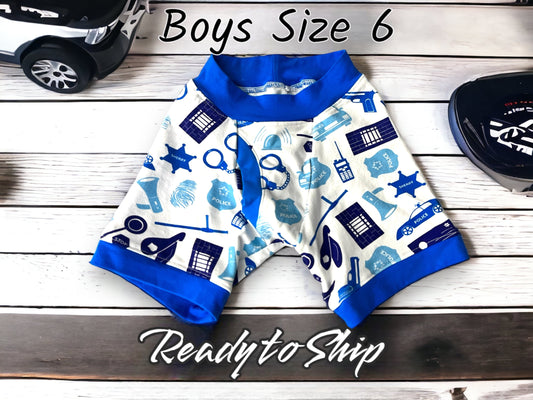 Boys Size 6 Police boxer briefs